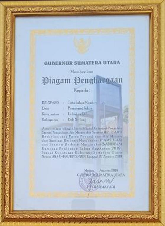 PIAGAM JUARA I KPSPAMS TINGKAT REGIONAL SUMATERA UTARA